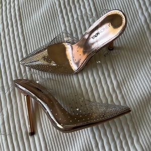 Rose Gold Crystal Heels